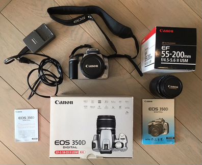 Canon 350D kit + Canon EF 55-200 + сумка