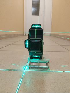 Лазерный уровень 4D, 4*360, 16 лучей, Доставка