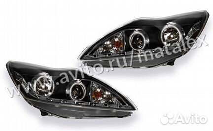 Фары тюнинг Ford Focus 2 рест дхо англ. глазки