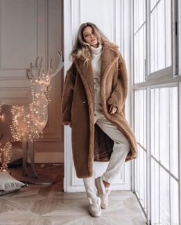 Эко шуба тедди из овчины