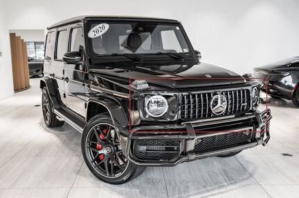 Решетка радиатора с очками AMG G63 Мерседес 464