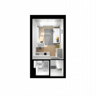 Квартира-студия, 19.7 м², 8/32 эт.