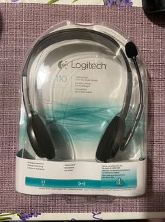 Наушники logitech h110 новые