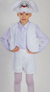 Новый костюм Зайчик Белый Заяц Зайчонок Зайка