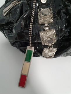 Сумка черная лаковая Fabrizio Poker (Италия)