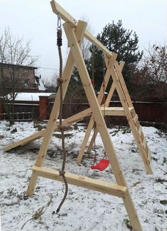 Зимняя заливная горка