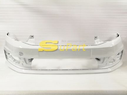 Бампер VW Polo с 2015 по 2019 передний белый