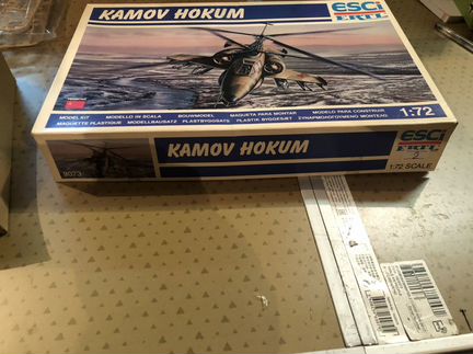 Сборная модель вертолёта 1:72 kamov hokum