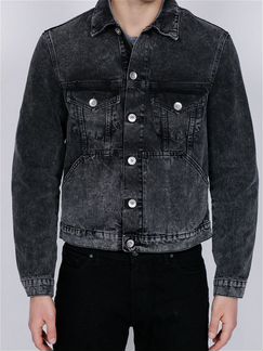Zakaryan Мужская джинсовая куртка mark/grey/250