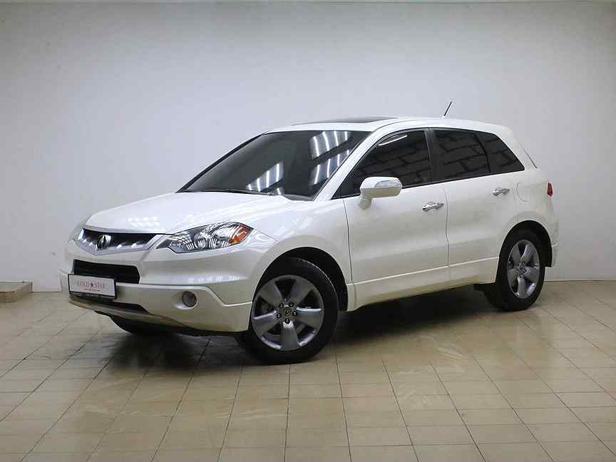 Акура РДХ 2008. Acura внедорожник белый.