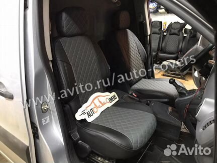 Чехлы на сиденья Пежо Партнер фургон 2 места