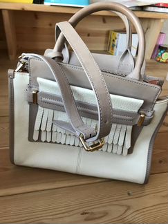 Сумка кожаная женская Vince Camuto молочный/розовы