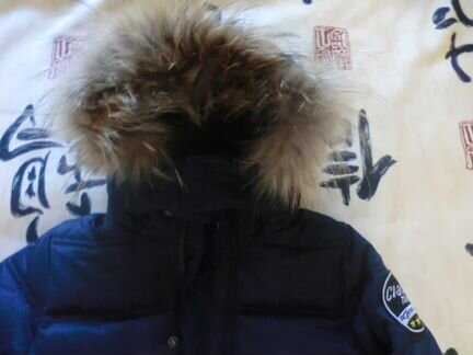 Новая зимняя куртка футурино104 синяя classic пух