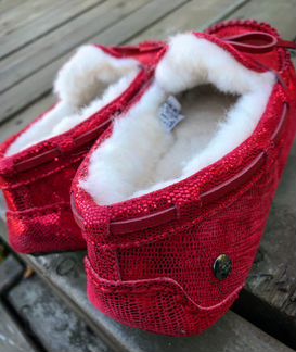 Мокасины ugg australia красные