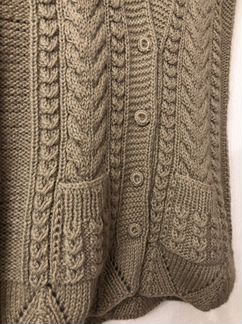 Кофта вязаная шерсть/ангора новая, ручная работа