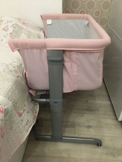 Кроватка детская Chicco Next2Me 0м+, светло-розовы