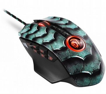 Игровая мышь Sharkoon Drakonia II зеленая (12 кноп