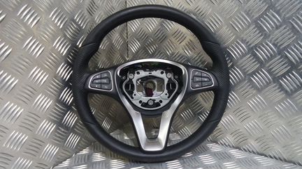 Новый кожаный руль на мерседес ц класс (c class)
