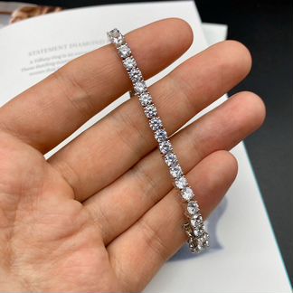 Серебряный браслет дорожка