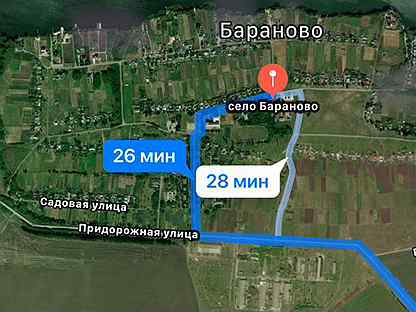Бараново старый оскол карта