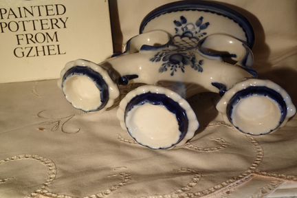 Подсвечники гжель 2 штуки (пара, но можно и по отд