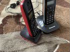 Стационарный телефон Panasonic с двумя трубками
