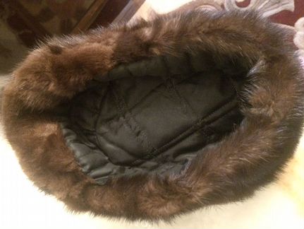 Мужская норковая шапка-кепка