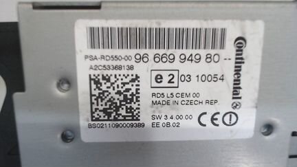 Магнитола Peugeot 508, 2011