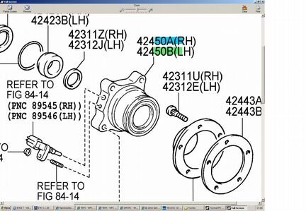 Ступица задняя Toyota Lexus