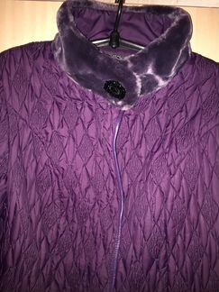 Куртка с трикотажными рукавами