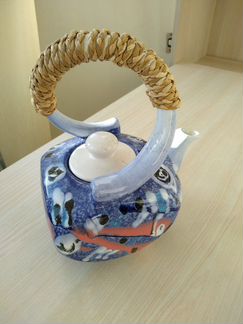 Заварочный чайник дизайнерский. Керамика. Новый