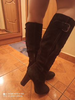 Сапоги из натуральной замши alberto gozzi(Оригинал