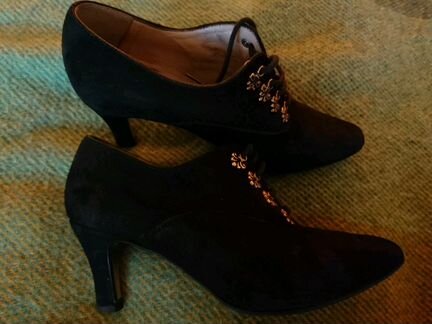 Pierre Laurence, черные замшевые, 37