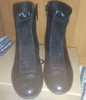 Полусапожки кожаные. Ботильоны. Новые