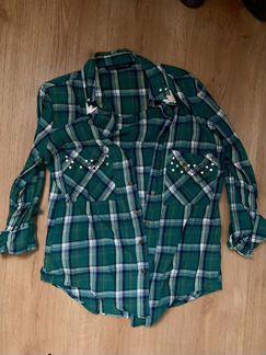 Рубашка в клетку Zara xs