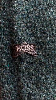 Винтажная зелёная водолазка Hugo Boss