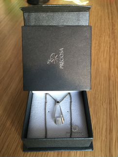 Подвеска Preciosa на серебряной цепочке (новая в у