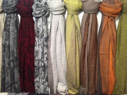 Палантины-шарфы кашемировые