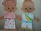 Плоские куклы Таня и Ваня СССР
