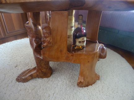 Стол ручной работы, кап карагача, эксклюзив, новый