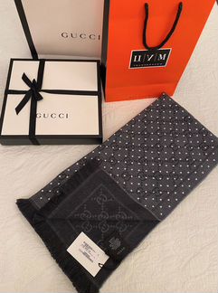 Шарф женский Gucci. Оригинал. Новый. Серый