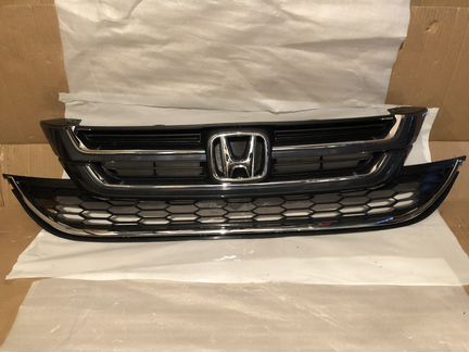 Решётка радиатора, Honda CR-V 3, рест, хром